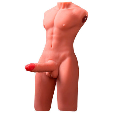Torso Maschile Realistico XISE con Vibrazione e Spinta Automatica